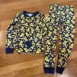 Hanna Andersson Pokémon Long John Pajama set, size 120cm/6-7
